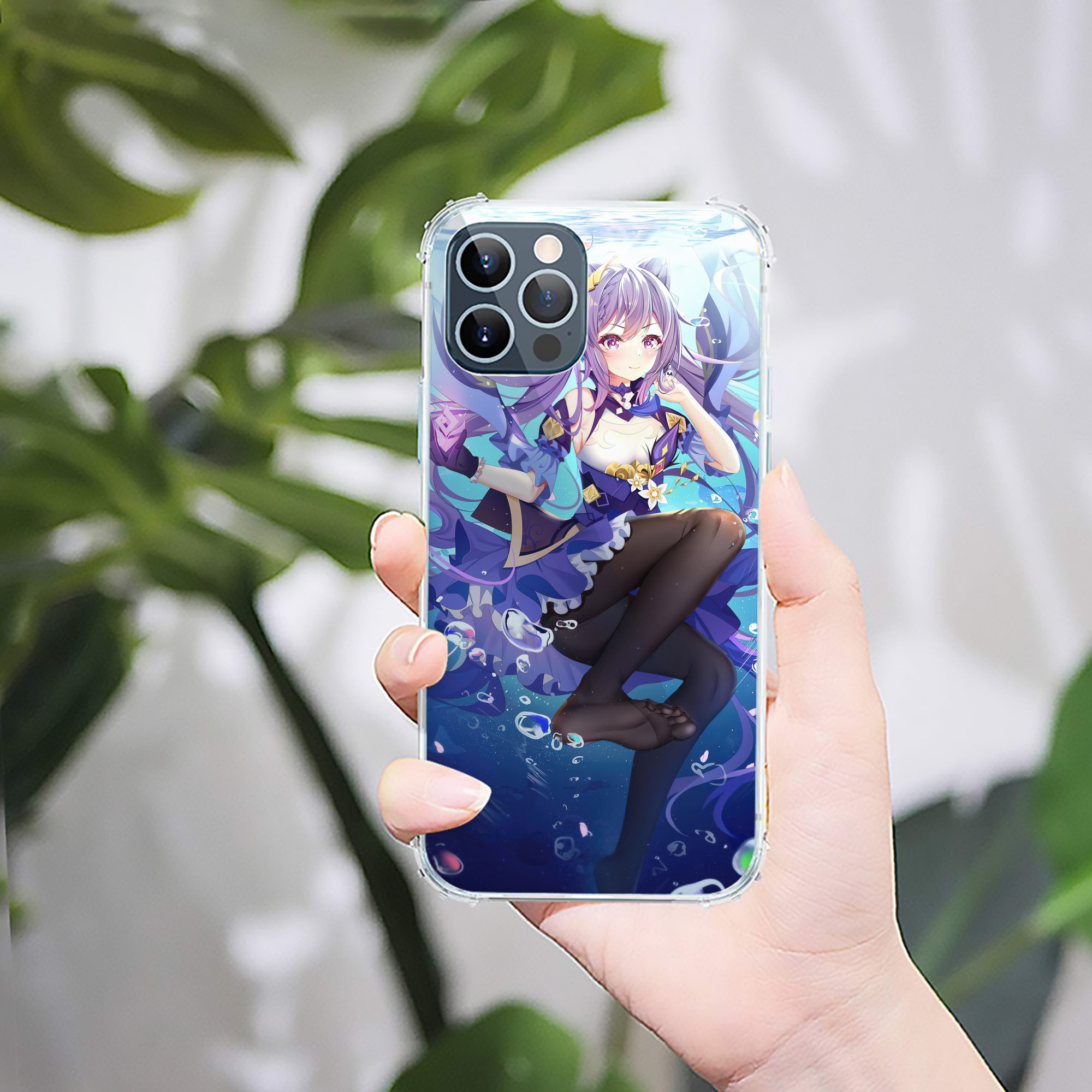 げんし神 genshin 【iPhone 12シリーズ対応】透明スマホケース（クリアソフトケース）